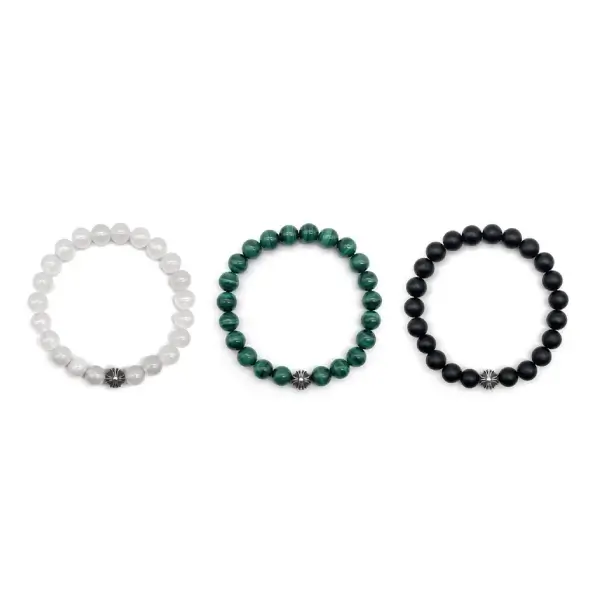 Chrome Hearts 8mm Plus Ball Beaded Bracelet