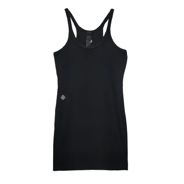Chrome Hearts Bad Seed CH Embroidered Black Rib Tank Top
