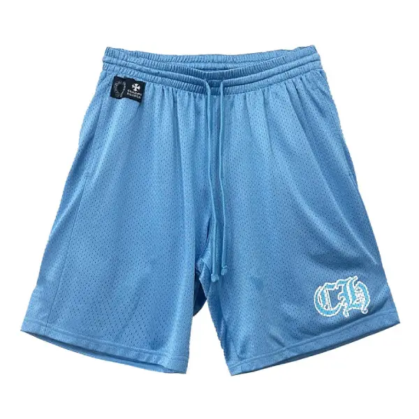 Chrome Hearts Blue Mesh Shorts