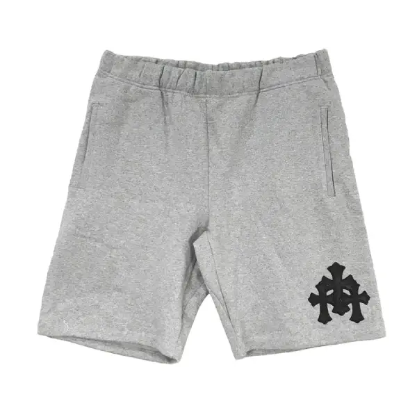 Chrome Hearts Cemetery Leather Cross Patch Paper Jam Shorts