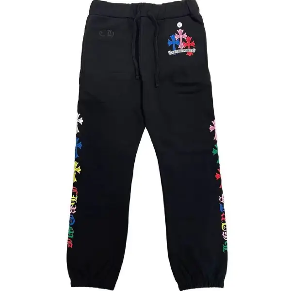 Chrome Hearts Color Cross Logo Pants