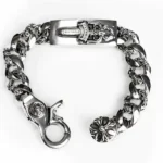 Chrome Hearts Dagger Id Fancy Link Clip Bracelet