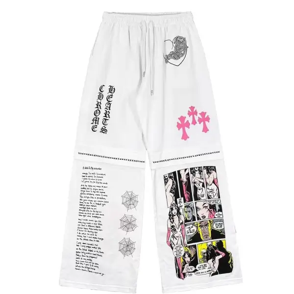 Chrome Hearts Deadly Doll Comic Loose Pants