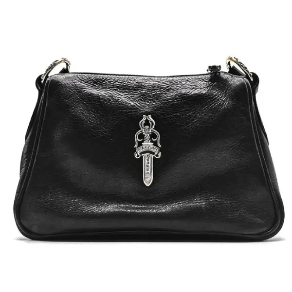 Chrome Hearts Deerskin Black Nugget Bag