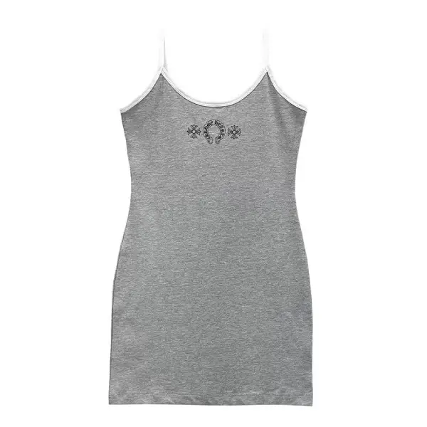Chrome Hearts Gray Horseshoe Logo Tank top Dress