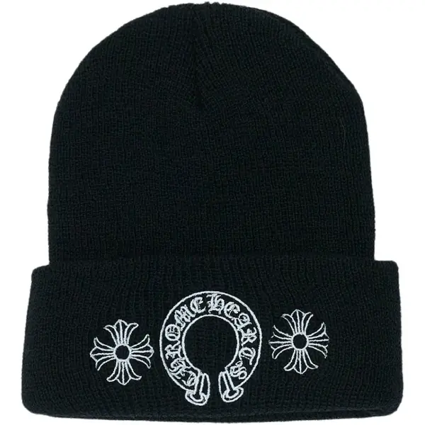 Chrome Hearts Horse Shoe Beanie Black