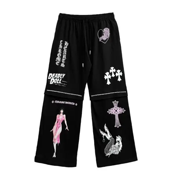 Chrome Hearts JJS Deadly Doll Miami Exclusive Black Pants