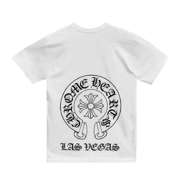 Chrome Hearts Las Vegas Exclusive Horseshoe Logo Short Sleeve T-shirt
