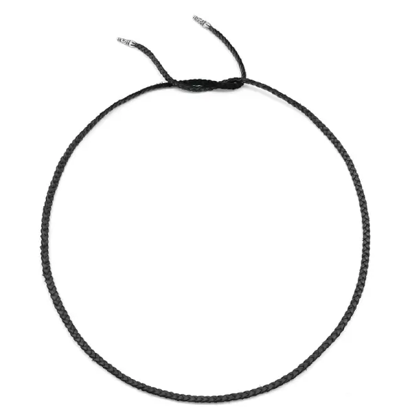 Chrome Hearts Leather Braids Chain Necklace