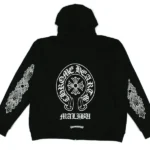 Chrome Hearts Malibu Exclusive Horse Shoe Zip Up Hoodie Black