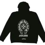 Chrome Hearts Malibu Exclusive Horseshoe Zip-Up Hoodie (Sleeveless Design) Black