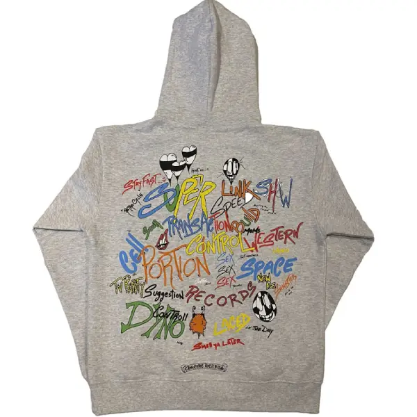 Chrome Hearts Matty Boy Brain Hoodie Heather Grey