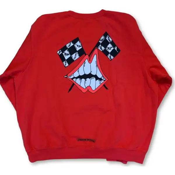 Chrome Hearts Matty Boy Chomper Crewneck Sweatshirt Red