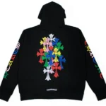 Chrome Hearts Multi Color Cross Cemetery Hoodie Black