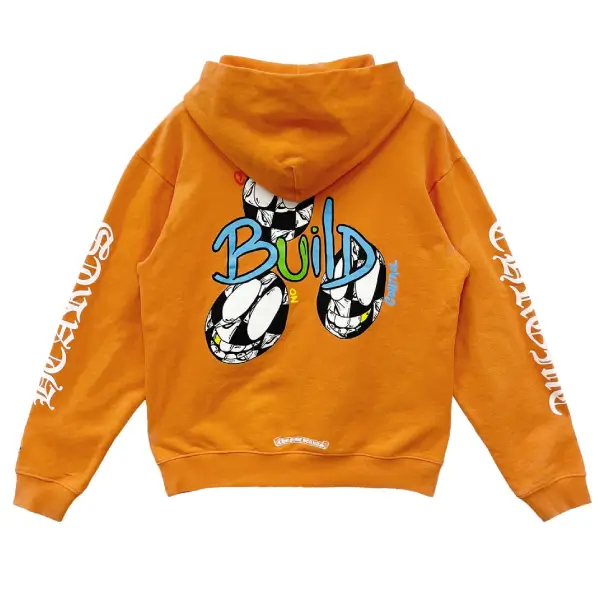 Chrome Hearts Matty Boy Vanity Orange Pullover Hoodie