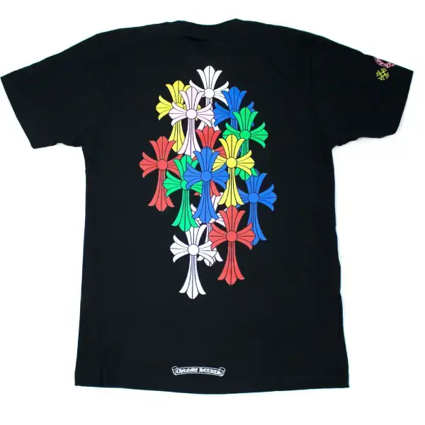 Chrome Hearts Multi Color Cross Cemetery T-shirt Black