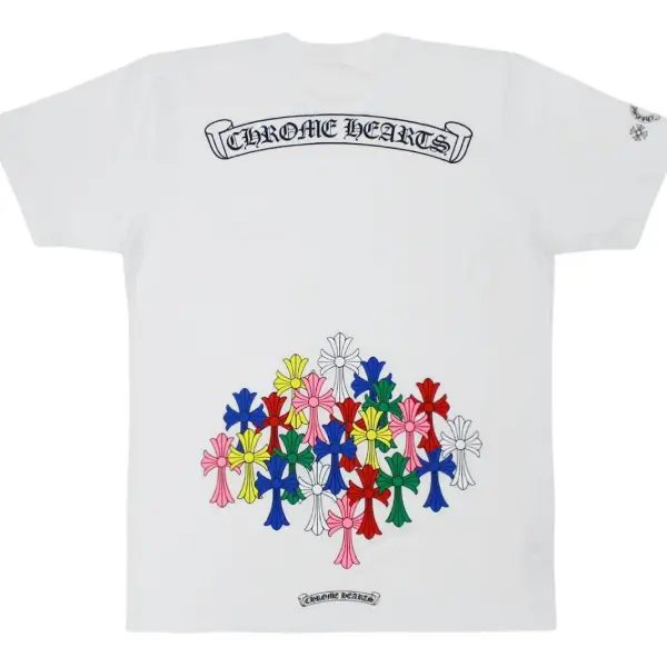 Chrome Hearts Multi Color Cross T-shirt White