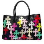 Chrome Hearts Multi-Cross Leather Patch Large Tote Bag