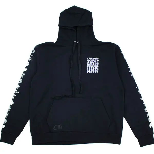 Chrome Hearts Multi Logo Pullover Hoodie Black