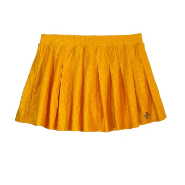 Chrome Hearts Orange Horseshoe Logo Skirt