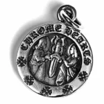 Chrome Hearts Round Angel Medallion Charm Pendant