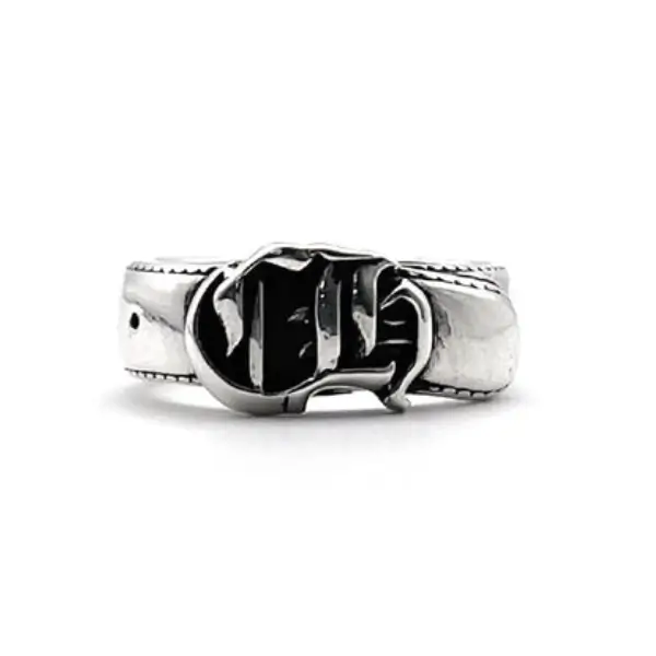 Chrome Hearts Silver CH Logo Belt Buckle Ring
