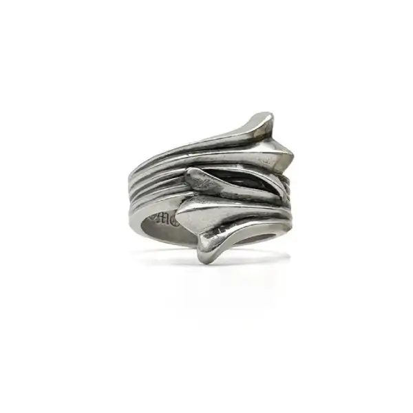 Chrome Hearts Silver Cross Tail Ring