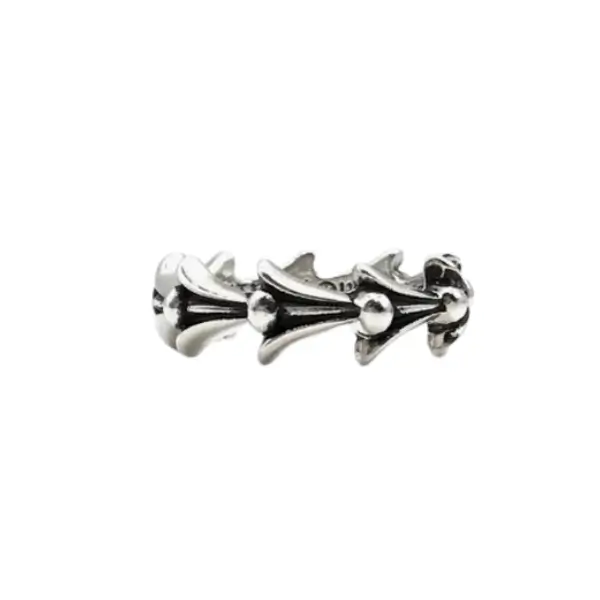 Chrome Hearts Silver Fish Bone Ring