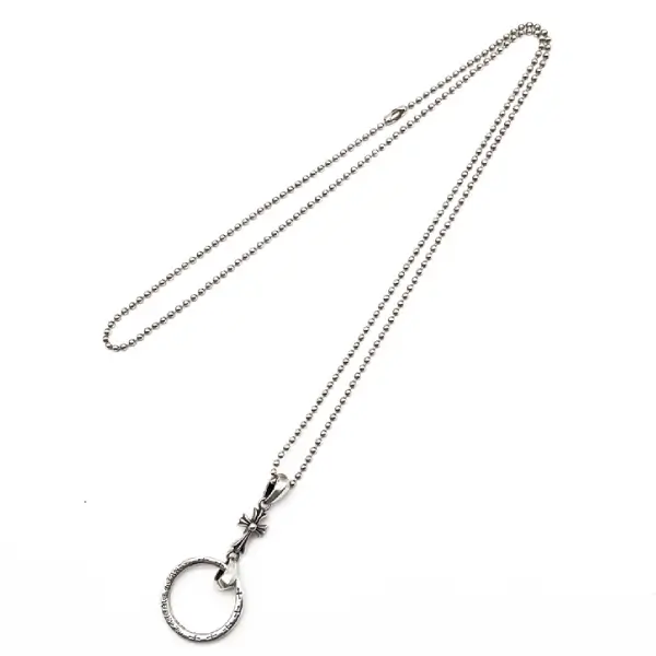 Chrome Hearts Silver Glasses Hanging Chain