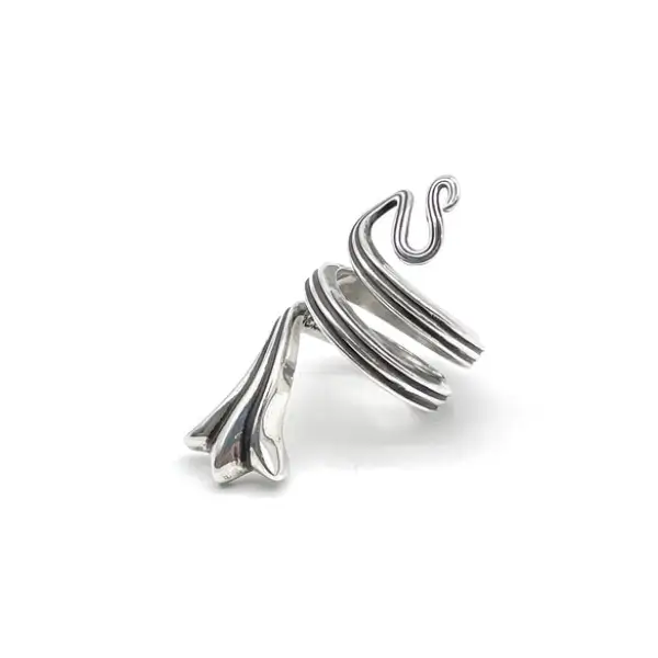 Chrome Hearts Silver Iris Serpentine Ring