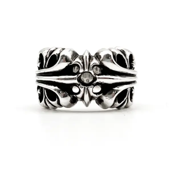 Chrome Hearts Silver K&T Katie Flower Ring