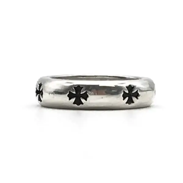 Chrome Hearts Silver Negative Cross Ring