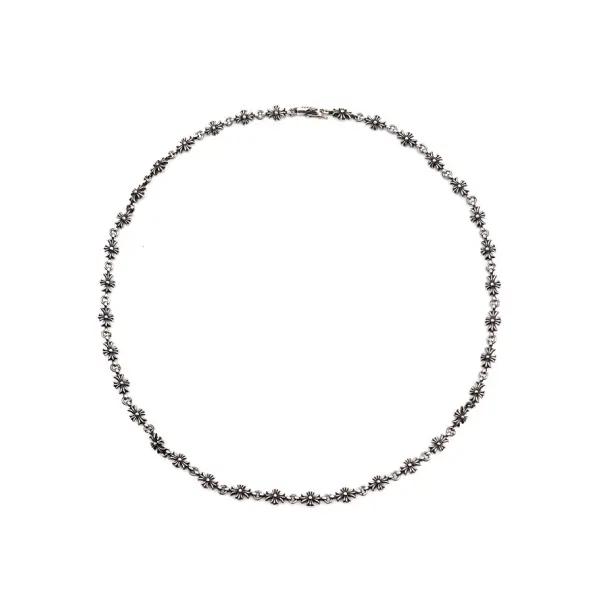 Chrome Hearts Silver Tiny E Plus Necklace