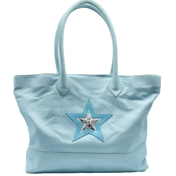 Chrome Hearts Star Patch Baby Blue Tote Bag