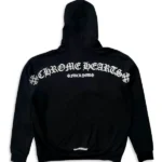 Chrome Hearts T Logo FU Shoulder Zip Up Hoodie Black