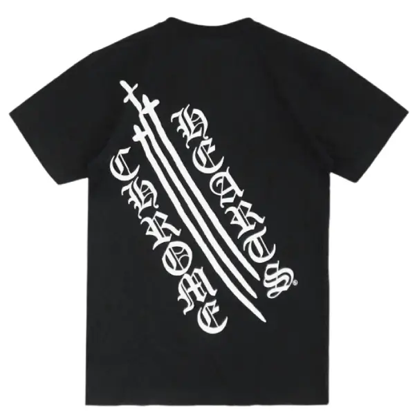 Chrome Hearts Triple Cross On Back Short Sleeve T-shirt
