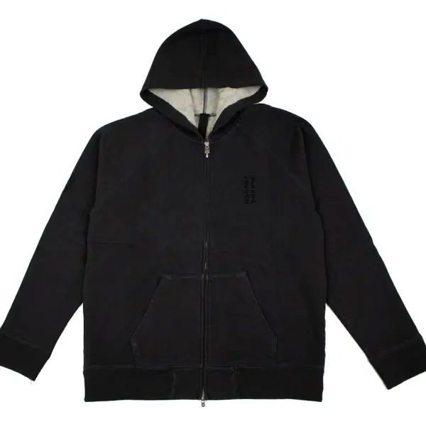 Chrome Hearts U GRP Y NOT 2-TND Zip Up Hoodie Black
