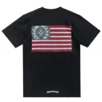 Chrome Hearts USA National Flag Horseshoe Logo Tee