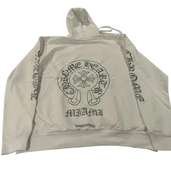 Chrome Hearts Ultra Miami Exclusive Pullover Hoodie White/Silver