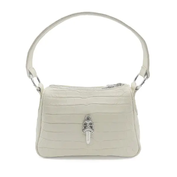 Chrome Hearts White Alligator Leather Nugget Bag