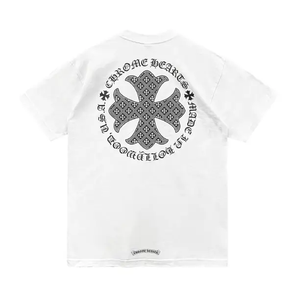 Chrome Hearts White Cross Script Logo Short Sleeve Tee