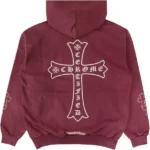 Chrome Hearts x Drake Certified Chrome Hand Dyed Hoodie Washed Red